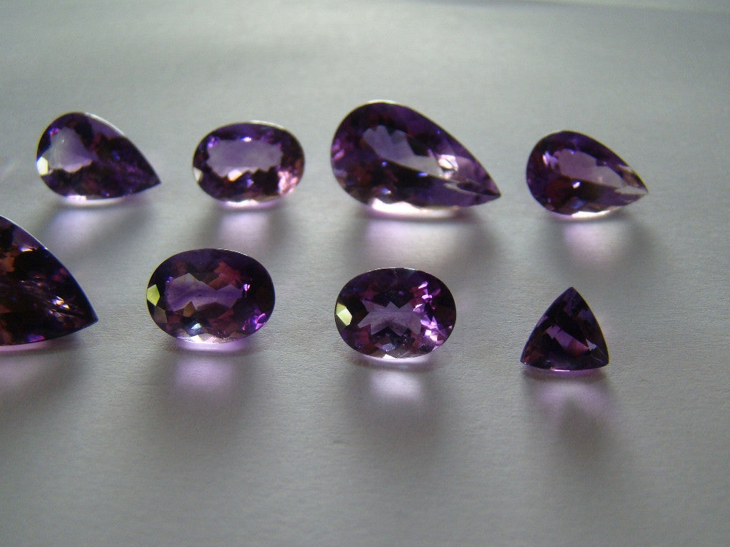 59.50ct Amethyst (Rose de France) Lot