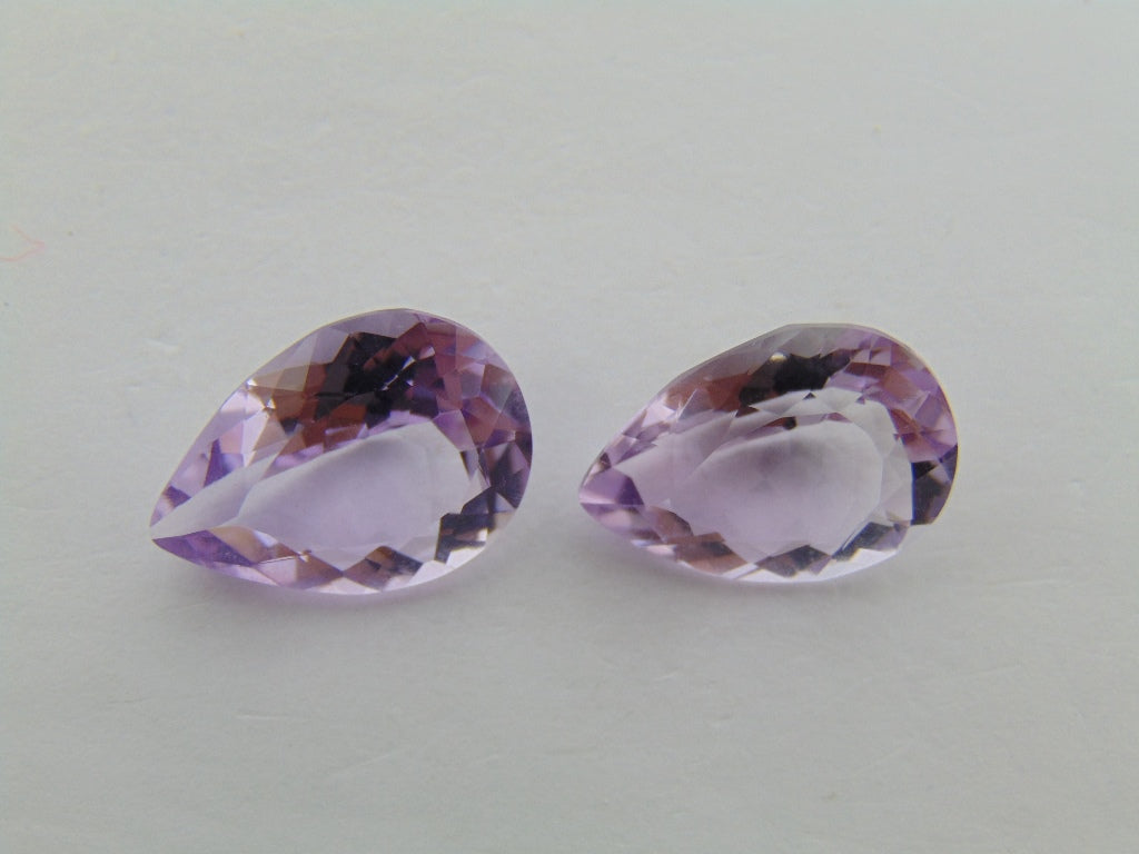 17.55cts Amethyst (Pair)