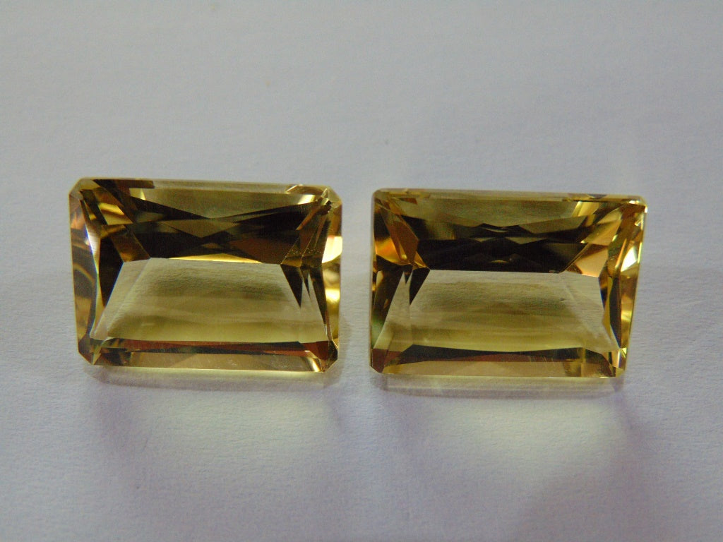 37.50ct Green Gold Pair