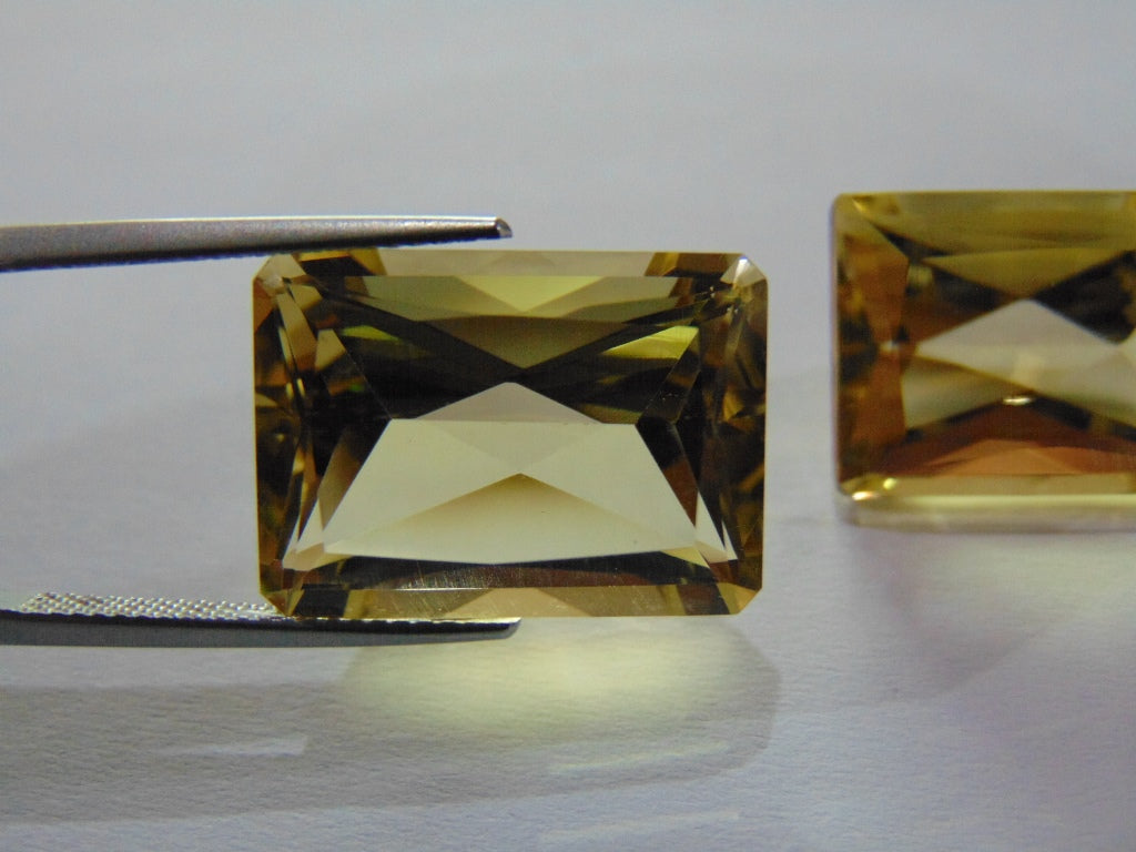 37.50ct Green Gold Pair
