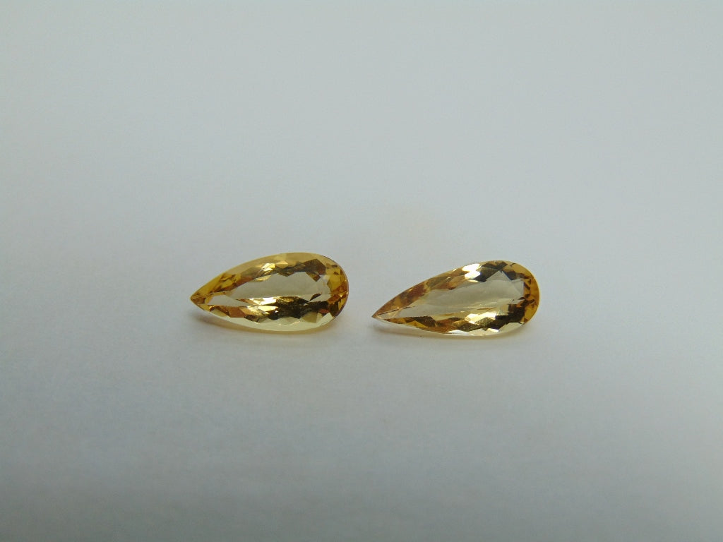 3.09ct Beryl 13x6mm 12x6mm