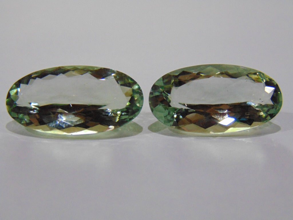 29.40ct Prasiolite (Pair)