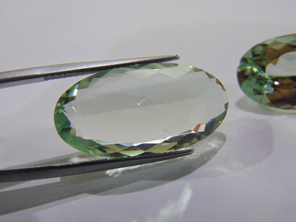 29.40ct Prasiolite (Pair)