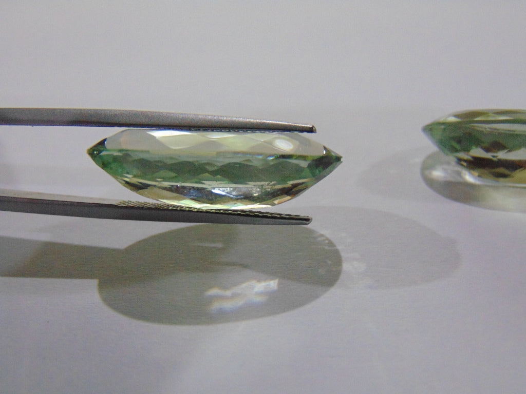 29.40ct Prasiolite (Pair)