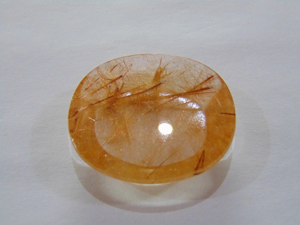 62.50ct Rutile Red 33x29mm