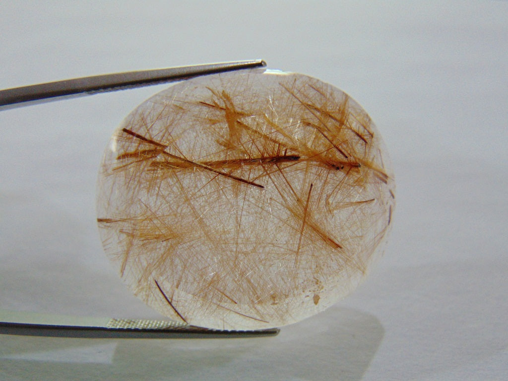 62.50ct Rutile Red 33x29mm
