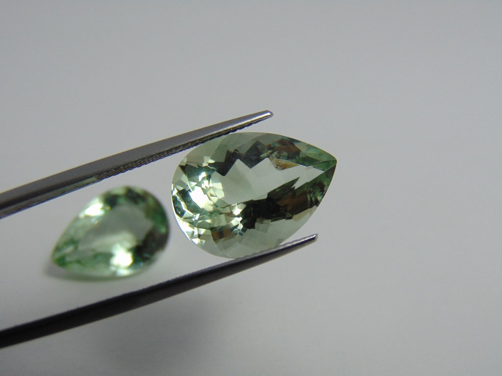 23.10cts Prasiolite (Pair)