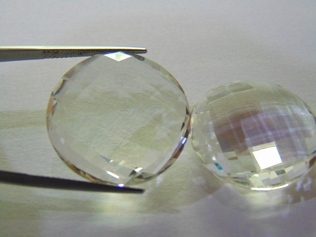 76ct Quartz (Crystal) Pair