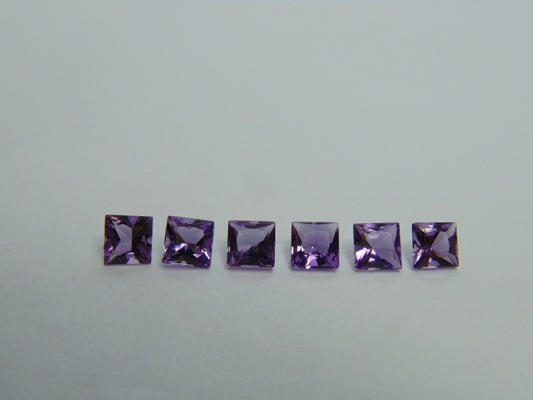 5.85ct Amethysts Calibrated 6mm