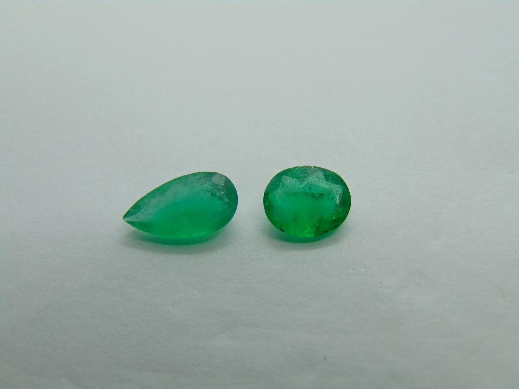 2.40ct Emerald 11x6mm 8x6mm