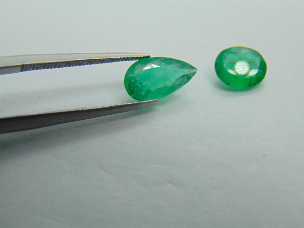 2.40ct Emerald 11x6mm 8x6mm