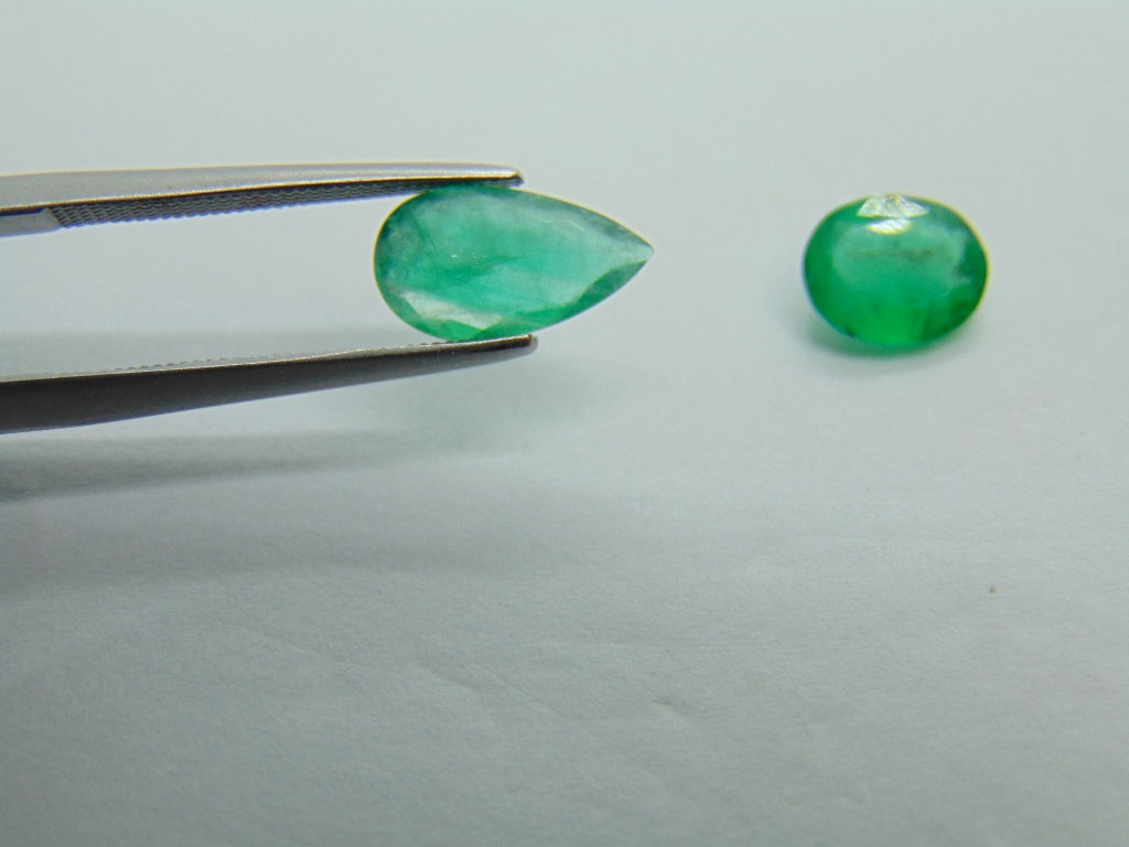 2.40ct Emerald 11x6mm 8x6mm