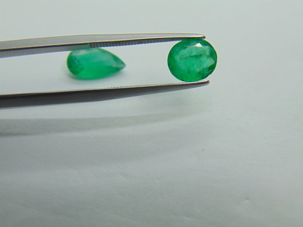 2.40ct Emerald 11x6mm 8x6mm