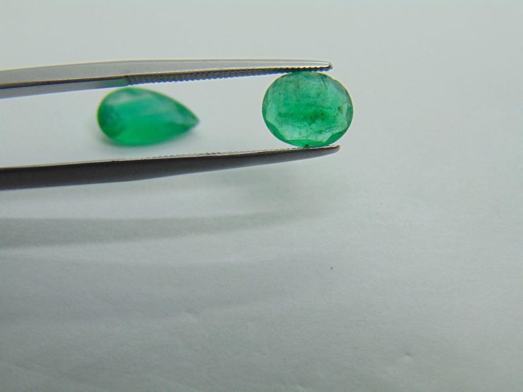 2.40ct Emerald 11x6mm 8x6mm