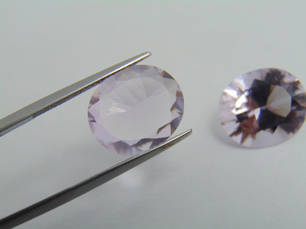 13.45cts Amethyst (Rose France) Pair