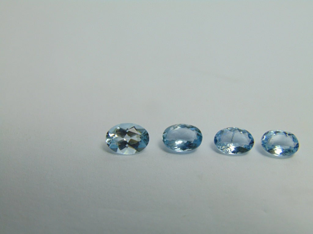 2.38ct Aquamarine 6x4mm 7x5mm