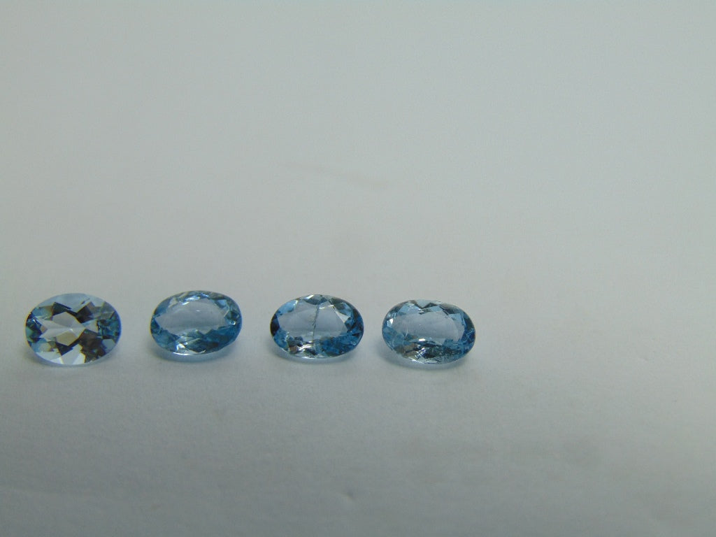 2.38ct Aquamarine 6x4mm 7x5mm