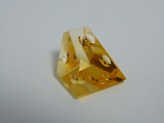 18.30cts Citrine With Bubbles 22x11mm