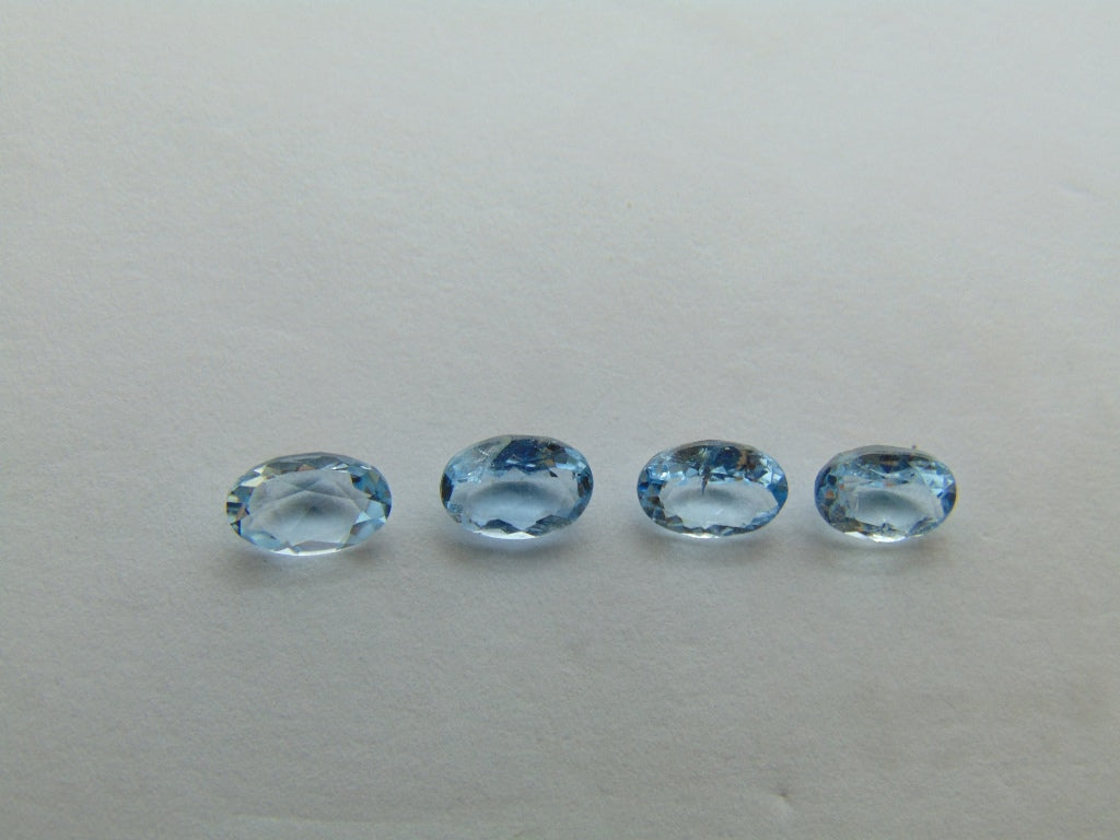 2.38ct Aquamarine 6x4mm 7x5mm