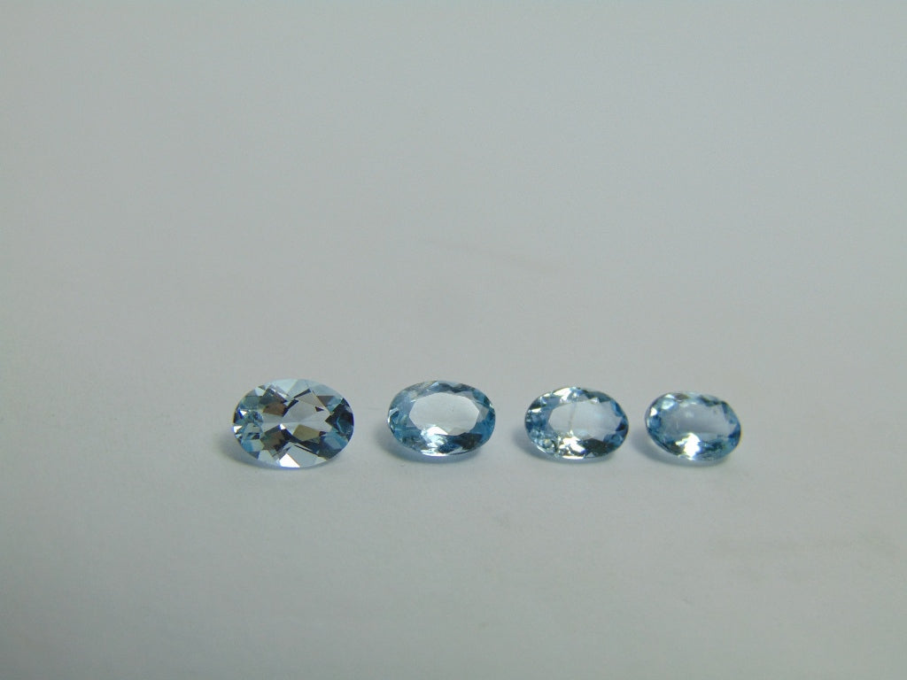 2.38ct Aquamarine 6x4mm 7x5mm