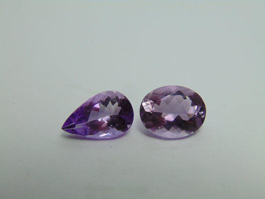 14ct Amethyst 16x10mm 15x12mm