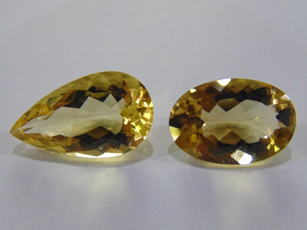 20.50ct Citrine 21x12mm 19x13mm