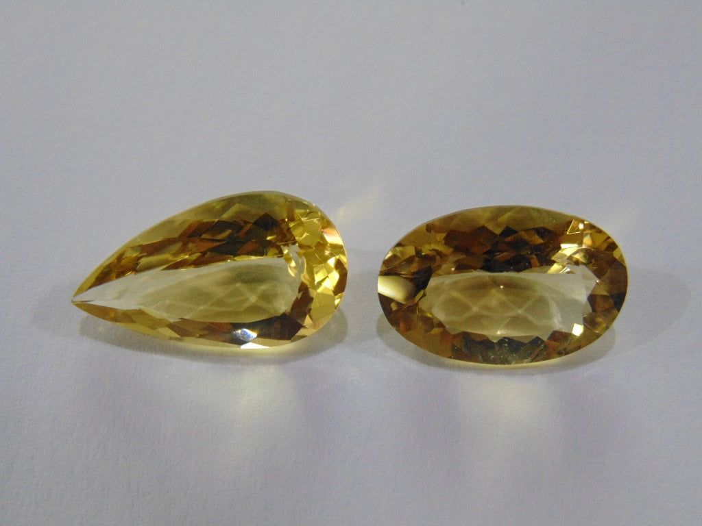 20.50ct Citrine 21x12mm 19x13mm