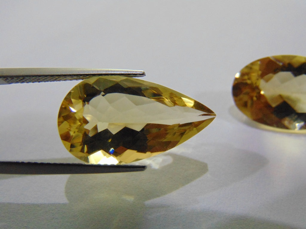 20.50ct Citrine 21x12mm 19x13mm