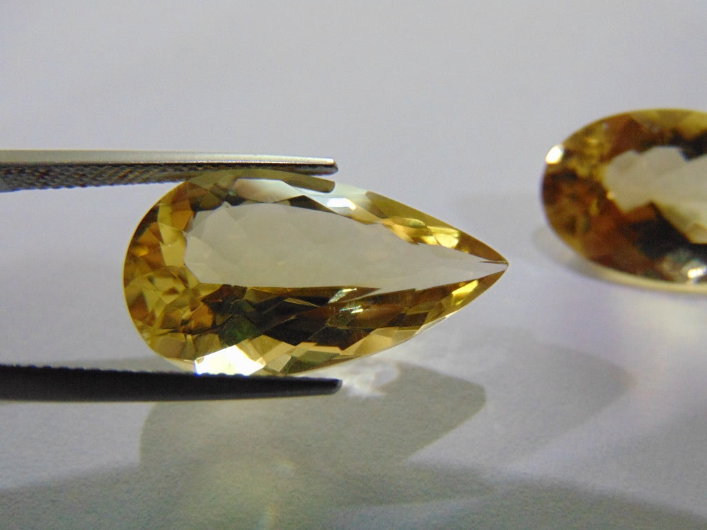 20.50ct Citrine 21x12mm 19x13mm