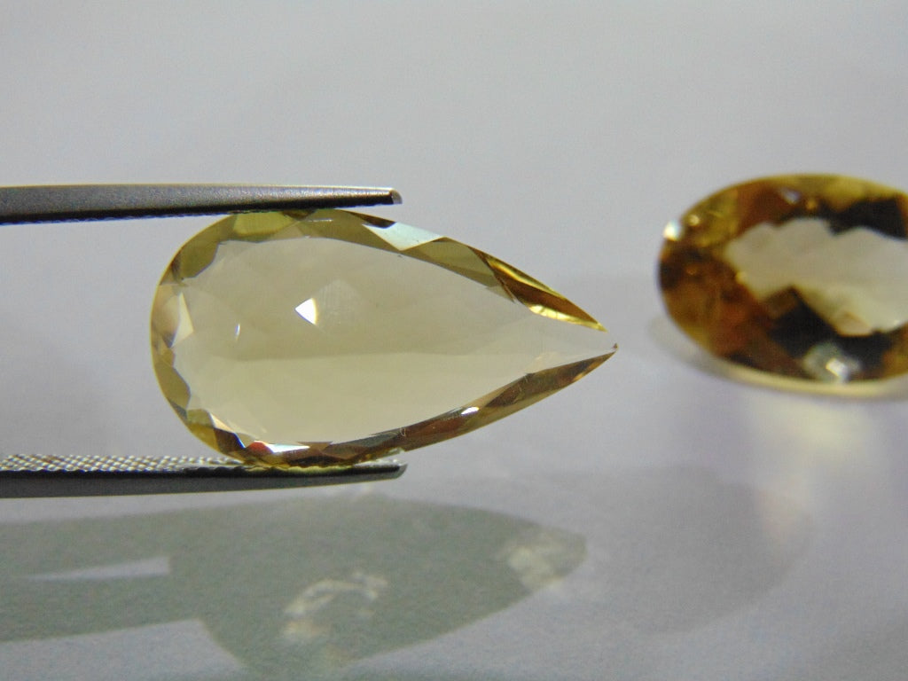 20.50ct Citrine 21x12mm 19x13mm