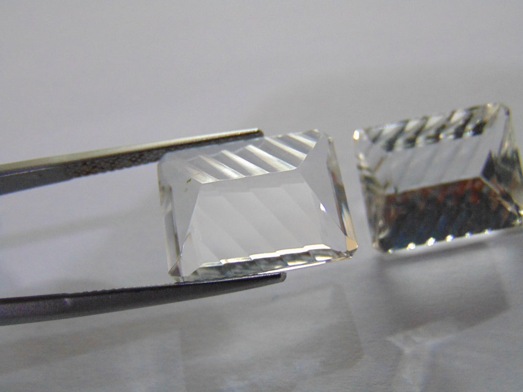 25.60ct Quartz Crystal Pair 17x13mm
