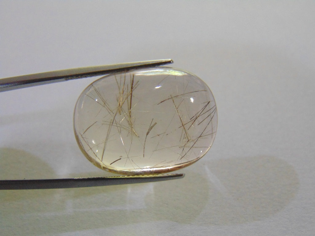 36.50ct Quartz With Rutile 26x19mm